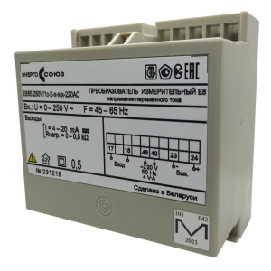 Е855 400V/3c-222-220AC, М20 Измерительный преобразователь напряжения переменного тока
